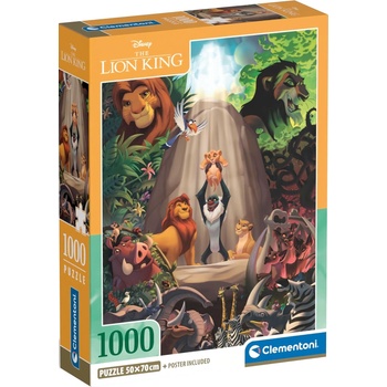 Clementoni Пъзел Clementoni от 1000 части - Цар Лъв (39902)