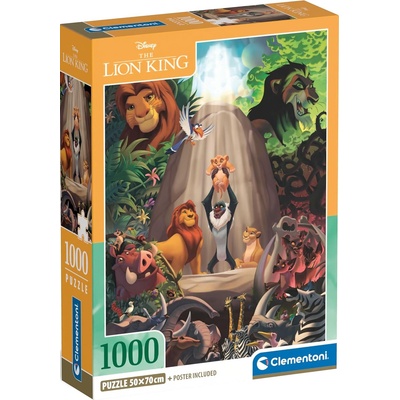 Clementoni Пъзел Clementoni от 1000 части - Цар Лъв (39902)