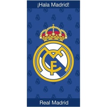 BrandMac futbalová osuška FC Real Madrid motív Crest Navy 70 x 140 cm