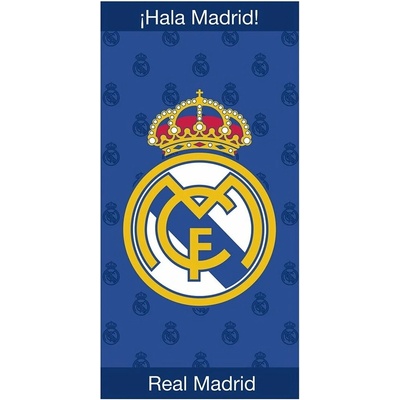 BrandMac futbalová osuška FC Real Madrid motív Crest Navy 70 x 140 cm