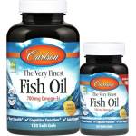 Carlson Labs The Very Finest Fish Oil 700 mg [120+30 Гел капсули] Портокал