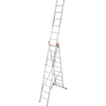 KRAUSE Трираменна алуминиева стълба със стълбищна функция KRAUSE TRIBILO 3x9 (06129673)