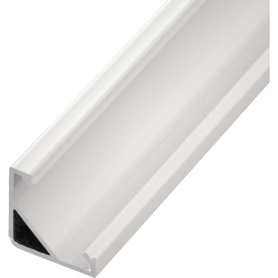 LED profil R6W bílý rohový 16*16 - Profil bez krytu 1m