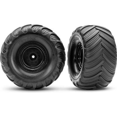 Traxxas колело 2.0/3.0", диск черен offset 19mm, гума Terra Groove (чифт)