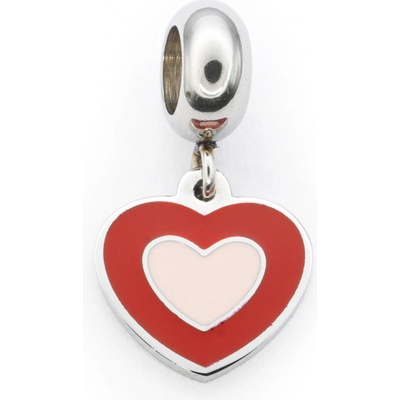 Bruno Visací přívěsek na náramek PLNÉ SRDCE BAREVNÝ S4335