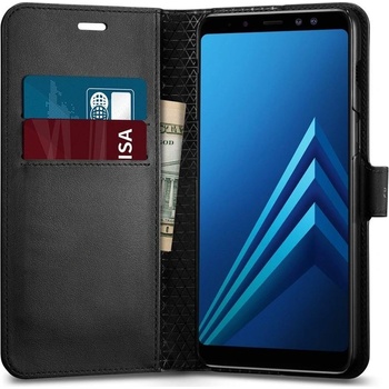 Pouzdro Spigen Wallet S Samsung Galaxy A8 2018 černé