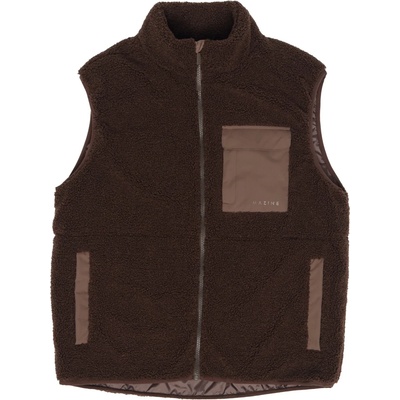 Mazine Мъжки поларен елек Mazine Padded Sherpa Vest Fleece vest - Chocolate / Grey Brown (032-1530-0113)
