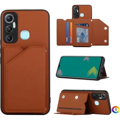 Infinix Hot 11 Удароустойчив Кожен Калъф и Протектор