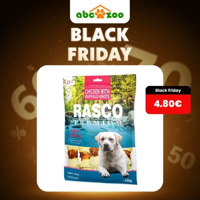 Rasco Premium Dry Snack Chicken With Buffalo Knots 230 g