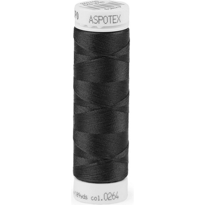 Polyesterové elastické nitě návin 100 m Aspotex 120 Amann Varianta: 4000 černá, Balení: 5 ks