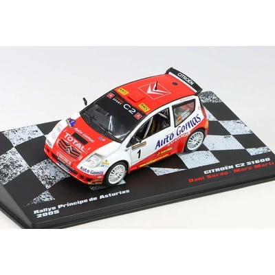 DeAgostini Citroen C2 S1600 #1 Rallye Principe de Asturias D.Sordo/M.Marti 2005- Rallye automobily časopis s modelem #102 1:43