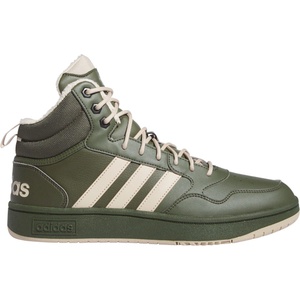 adidas Детски баскетболни кецове adidas Hoops 3.0 Mid Wtr Basketball Trainers Boys - Night Cargo