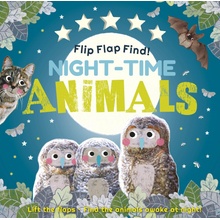 Flip Flap Find! Night-time Animals interaktivní kniha v angličtině