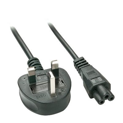 Lindy Захранващ кабел UK/IEC - C5, 2 m 30409 (30409)