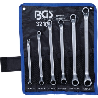 BGS technic Oboustranné očkové klíče 1/4 ÷ 7/8
