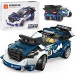 Jokomisiada Technical blocks Sports car NAVY BLUE 164-piece set + stickers ZA5745