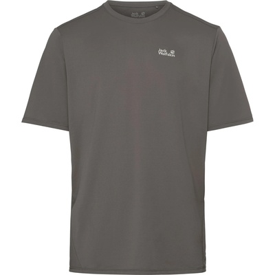 Jack Wolfskin Мъжка спортна тениска Jack Wolfskin Prelight Suncool T-Shirt Sport shirt - Flint - размер M (216-7661-0112)