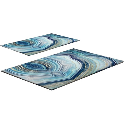 Foutastic Сини килими за баня в комплект от 2 бр. 60x100 cm - Foutastic (323CTW1125)