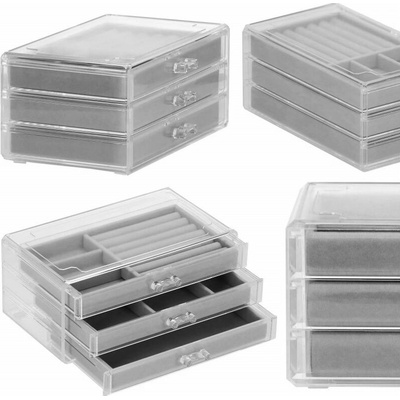 Springos šperkovnice Evenue transparentní