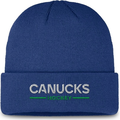 Fanatics Pánská zimní čepice Vancouver Canucks NHL Authentic Pro A/Cap Cuffed beanie