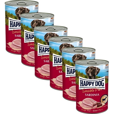 Happy Dog Sensible Pure Sardinia 6 x 400 г / коза