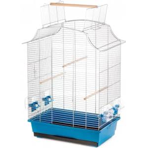 Inter-zoo pet products Inter-zoo GRETA CABRIO ZINC - Кафез за птици Грета, с отварящ се покрив, размер 49, 5 х 30, 5 х 66/75 см Полша - P331