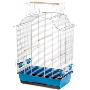 Inter-zoo pet products Inter-zoo GRETA CABRIO ZINC - Кафез за птици Грета, с отварящ се покрив, размер 49, 5 х 30, 5 х 66/75 см Полша - P331