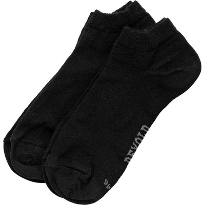 Devold dámske členkové ponožky DAILY MERINO SHORTY SOCK 2PK Čierna Biela