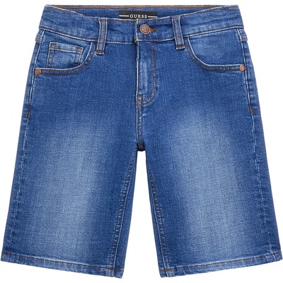 Guess Къси едноцветни деним панталони за момче Guess