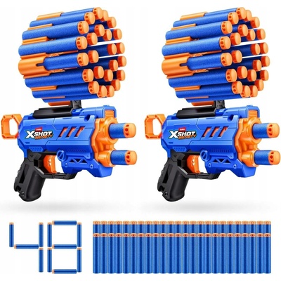 Sada ZURU X-Shot Insanity 2x Pistole + 48 šipek / nábojů