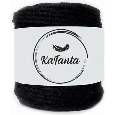 Macrame priadza KaFanta 5mm/100m - čierna