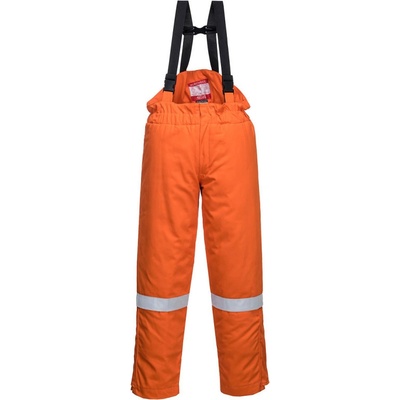 Portwest nohavice FR58 Anti Static Winter Salopettes zimní oranžová