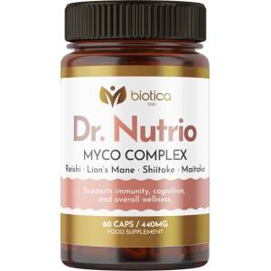 Biotica Myco Complex - 4 лечебни гъби, 30% бета-глюкан / 60 капсули