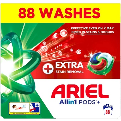 Ariel Капсули за пране Ariel Allin1 Pods+ за премахване на петна 88 изпирания (8700216764353)