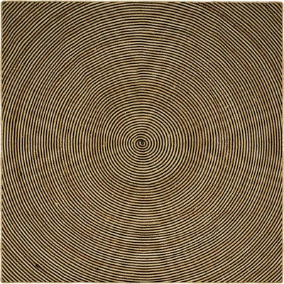 vidaXL Килими за помещение Черно 240 x 240 cm юта (42010748)