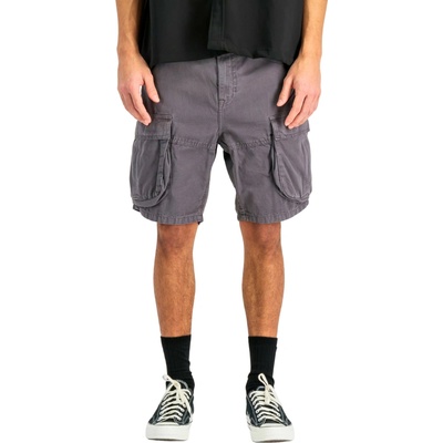 Alpha Industries Canvas Cargo Short vintage grey šedá