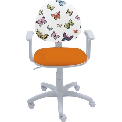 Furnit Детски стол Smart White Butterfly