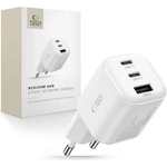 Tech-Protect nca100w-gan-avs мрежово зарядно устройство с 3 порта pd 3.2 100 w / qc3.0 бяло (5906302323425)