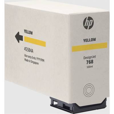 HP 768 Yellow 500-ml DesignJet касета с мастило (4S5B4A)