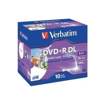 Verbatim DVD+R 8,5GB 8x, 10ks