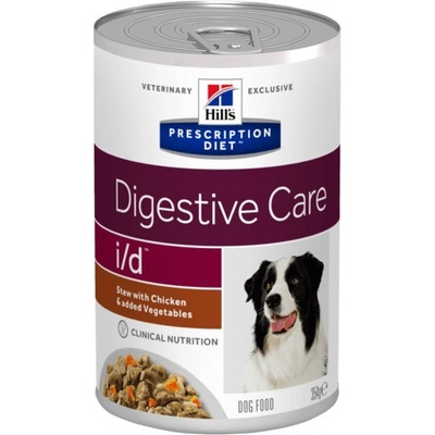 Hill’s Prescription Diet Adult Dog I/D Low Fat Digestive Care Stew Chicken & Vegetables 12 x 354 g