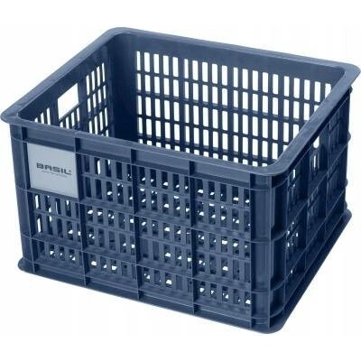 Basil Košík na kolo BASIL BICYCLE CRATE M, přední/zadní, 29,5 l, modrý kámen