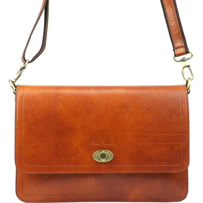 Pierre Cardin kožená crossbody kabelka 4236 GNC AVANC camel