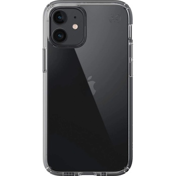 Speck Presidio Perfect Clear Case - удароустойчив хибриден кейс за iPhone 12 Mini (прозрачен)