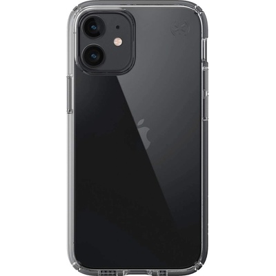 Speck Presidio Perfect Clear Case - удароустойчив хибриден кейс за iPhone 12 Mini (прозрачен)