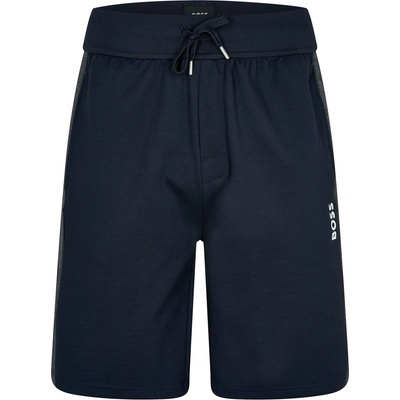 Boss Поларени къси панталони Boss Men's Fleece Jogger Shorts - Navy/White 403