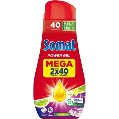 Somat All in 1 Lemon gél do umývačky riadu 2 x 720 ml
