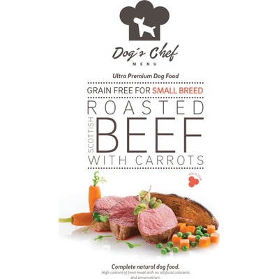 Dog’s chef Roasted Scottish Beef with Carrots SMALL BREED ACTIVE DOGS 2 kg