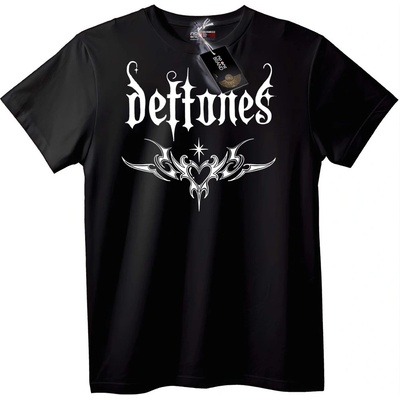 NOONEBRAND Тениска Лого на Deftones - M, Black