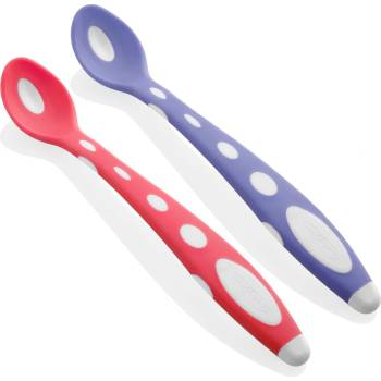 Image 1 of BabyJem Комплект силиконови лъжички BabyJem - Розова и лилава (563)